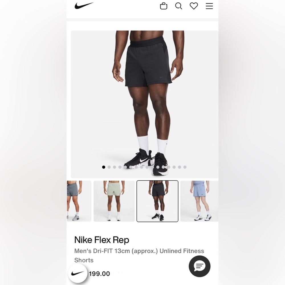 Nike Flex Men's Black Dri-FIT Fitness Shorts